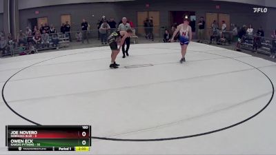 160 lbs Round 3 (8 Team) - Owen Eck, Kansas Pythons vs Joe Novero, Nebraska Blue