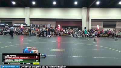 72 lbs Round 1 (6 Team) - Luke Pipito, Contenders Wrestling Academy Blue vs Jackson McGivney, Panhandle All-Stars