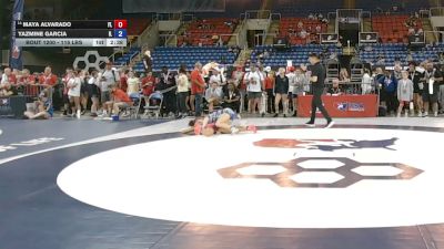 115 lbs Cons. Sub-rd Of 32 - Maya Alvarado, Florida vs Yazmine Garcia, Illinois