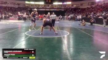 5A 215 lbs Champ. Round 1 - Mason Posa, La Cueva vs Nabaahii Loudhawk, Sandia