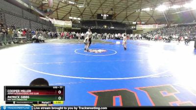 77 lbs Cons. Round 3 - Patrick Gibbs, Mat Rats Rebooted vs Cooper Miller, Askeo International Mat Club