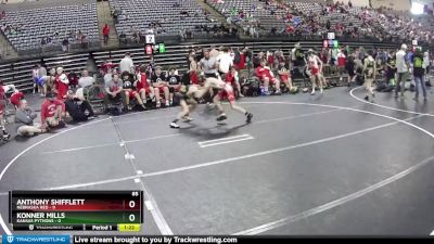 85 lbs Round 4 (6 Team) - Anthony Shifflett, Nebraska Red vs Konner Mills, Kansas Pythons