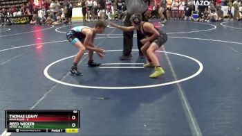 90 lbs Round 2 (4 Team) - Thomas Leahy, Ninja Killer vs Reed Wicker, Metro All Stars
