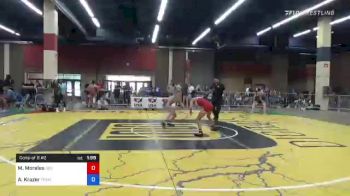 49 kg Consi Of 8 #2 - Megan Morales, Red Wave Wrestling vs Aubre Krazer, Team Pennsylvania