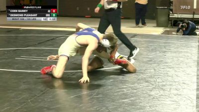 125 lbs 5th Place - Coen Bainey, American vs Desmond Pleasant, Drexel