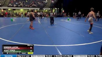 102 lbs Semifinal - Wyatt Strick, Lawrence Elite Wrestling Club vs Emerson Luxton, Bartlesville Wrestling Club