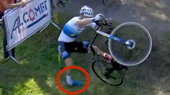 Mathieu van Der Poel Sprains Ankle In Crash