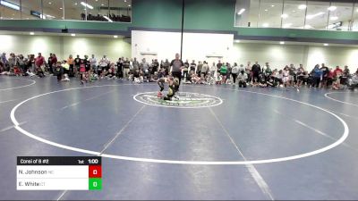 60 lbs Consi Of 8 #2 - Nick Johnson, NC vs Emory White, CT