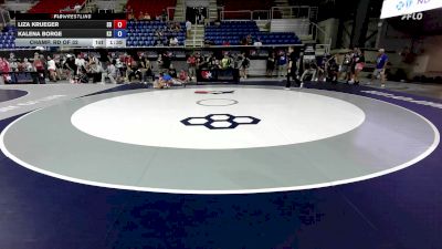 105 lbs Champ. Rd Of 32 - Liza Krueger, SD vs Kalena Borge, KS
