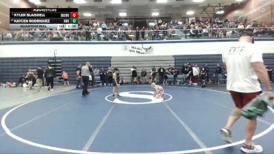 63 lbs Quarterfinal - Kyler Blaisdell, Brothers Of Steel Wrestling Club vs Kaycen Rodriguez, Hawk Wrestling Club