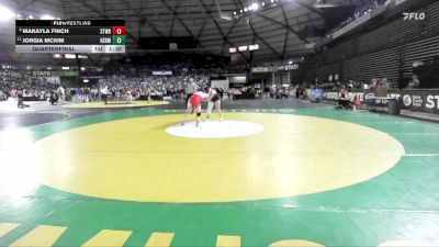 Girls 3A 170 lbs Quarterfinal - Makayla Finch, Stanwood (Girls) vs Jorgia McKim, Hermiston (Girls)