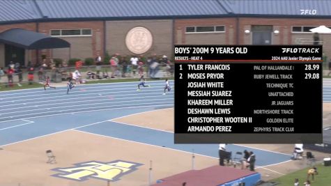 Youth Boys' 200m, Finals 5 - Age 9