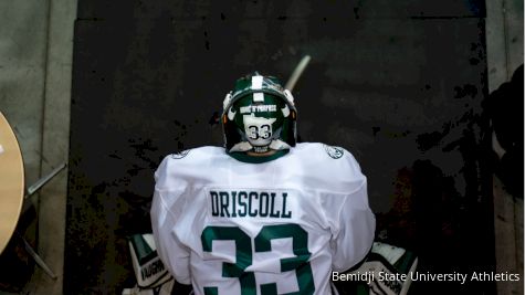 Bemidji State Scrape Points Off North Dakota Behind Driscoll's Goaltending
