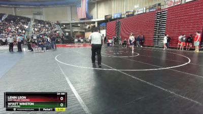 2A 138 lbs Quarterfinal - Lenin Leon, East Valley (Yakima) vs Wyatt Winston, Ellensburg