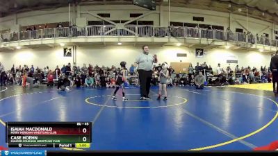 45 lbs Cons. Round 2 - Isaiah Macdonald, Perry Meridian Wrestling Club vs Case Hoehn, Maurer Coughlin Wrestling Club