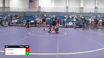 153 lbs Cons. Round 2 - Silas Foster, Legends Of Gold vs Griffin Sanders, Mooresville