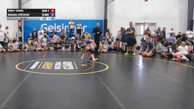 46 kg 7th Place - Emily Hamil, Okie Girls - W vs Briana Stetson, PA West Yellow - W