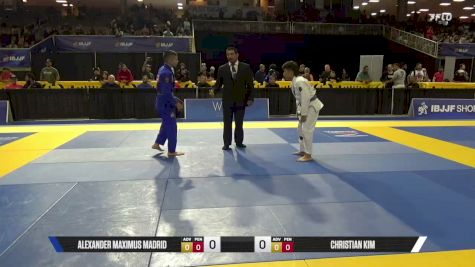 Alexander Maximus Madrid vs Christian Kim 2026 Pan Kids Jiu-Jitsu IBJJF Championship