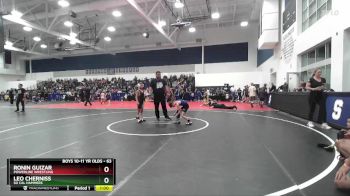 63 lbs Semifinal - Ronin Guizar, Powerline Wrestling vs Leo Cherniss, So Cal Hammers