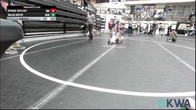 49 lbs Final - Ethan Taylor, Shelton Wrestling Academy vs Silas Boyd, Harrah Little League Wrestling