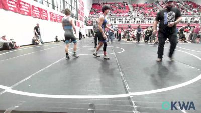 132 lbs Semifinal - Ryatt Rodden, Harrah Little League Wrestling vs Tucker Layne, Lions Wrestling Academy