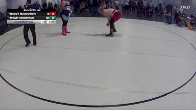 288 lbs Quarterfinal - Brody Jakubowski, Leprechaun Wrestling vs Wyatt Johnstone, Nebraska