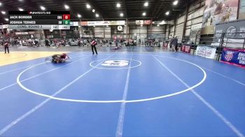 132 lbs Cons. Round 3 - Joshua Ternes, Beulah Wrestling vs Jack Border, Siouxland Wrestling Academy