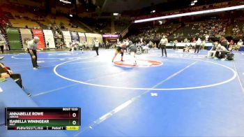 235 Class 1 lbs Quarterfinal - Annabelle Rowe, Adrian vs Isabella Winingear, Holt