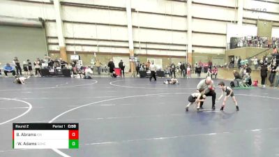 43 lbs Round 2 - Wesley Adams, Salem Elite Mat Club vs Braxton Abrams, Idaho