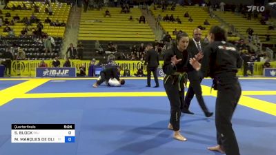 SARAH BLOCK vs MICHELLE MARQUES DE OLIVEIRA 2024 Master International IBJJF Jiu-Jitsu North American Championship