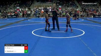 58 lbs Quarterfinal - Arcadius Cruz, Team Aggression vs Cooper Sandoval, Nevada Elite