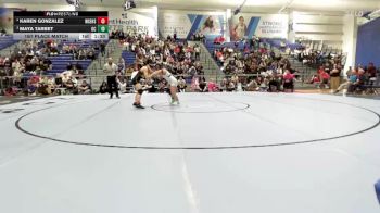 130 lbs 1st Place Match - Karen Gonzalez, Wichita-Southeast Hs vs Maya Tarbet, Garden City