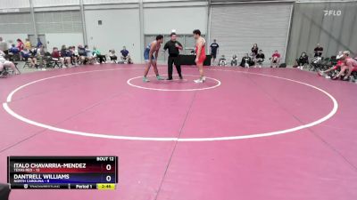 215 lbs Placement Matches (8 Team) - Italo Chavarria-Mendez, Texas Red vs Dantrell Williams, North Carolina