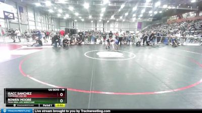 78 lbs Quarterfinal - Isacc Sanchez, Toppenish USA WC vs Rowen Moore, Team Real Life Wrestling