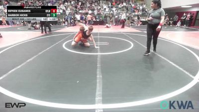 131 lbs Rr Rnd 3 - Ripken Eubanks, Roland Youth League Wrestling vs Harbor Hicks, Sallisaw Takedown Club