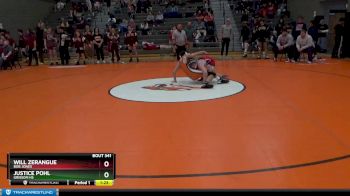 162 lbs Championship Bracket - Will Zerangue, Bob Jones vs Justice Pohl, Grissom Hs