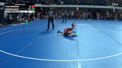 65 lbs Cons. Round 2 - Tyler Weinmann, Blaine Wrestling vs Anderson Mays, Pinnacle Wrestling Club
