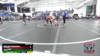 115 lbs Cons. Semi - Brayden Browning, OZ Trojan vs Ian Piper, SlyFox