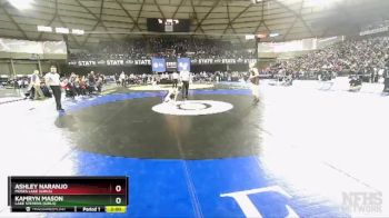 Girls 3A/4A 110 1st Place Match - Ashley Naranjo, Moses Lake (Girls) vs Kamryn Mason, Lake Stevens (Girls)