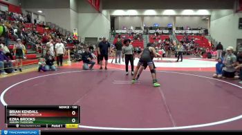 130 lbs Semifinal - Ezra Brooks, Auburn Takedown vs Brian Kendall, Ironclad Wrestling Club