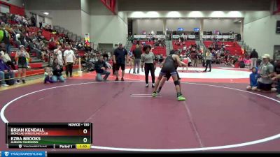 130 lbs Semifinal - Ezra Brooks, Auburn Takedown vs Brian Kendall, Ironclad Wrestling Club