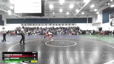 150 lbs Champ. Round 3 - Chris Anguiano, Millikan vs Maximus Gonzalez, La Habra