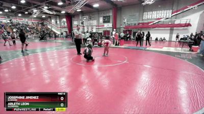 95 lbs Champ. Round 2 - Josephine Jimenez, Elsinore vs Arleth Leon, Glendora