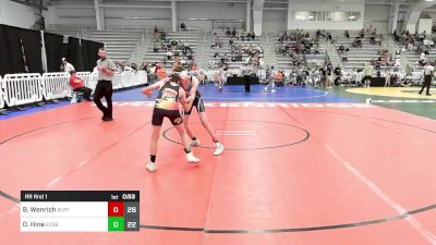 110 lbs Rr Rnd 1 - Brody Wenrich, Buffalo Valley Elem vs Dexter Hine, East Coast Beach Boys