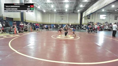 114 lbs Quarterfinal - Ella Libiszewski, Ludlow vs Dawn Berube, Upper Cape Cod RVT School