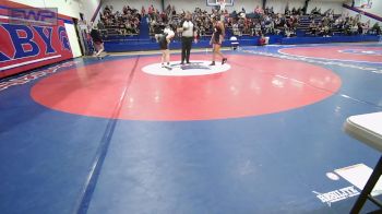 126-138 lbs Rr Rnd 3 - Liyah Tennial, Union Girls vs Mylee Reyburn, Broken Arrow
