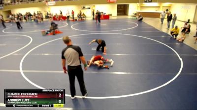 5th Place Match - Charlie Fischbach, Maple Grove Wrestling Club vs Andrew Lutz, Farmington Wrestling Club