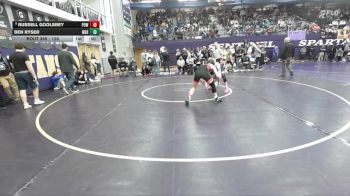 126 lbs Cons. Round 3 - Ben Ryser, Mead vs Russell Goolsbey, Powell