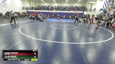 215 lbs Quarterfinal - Tyler Grant, East Valley (Spokane) vs James Vincent, Lake City