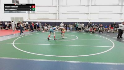 C-138 lbs Consi Of 16 #1 - Kaden Hensley, WV vs Weston Roth, OH